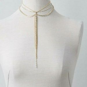 NWT American Eagle Outfitters gold & white choker